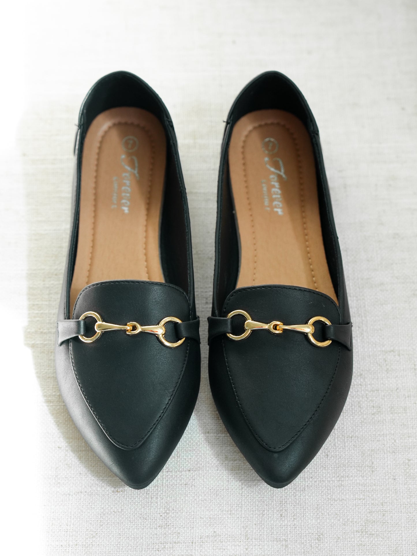 Chic Vegan Leather Slip On Loafers