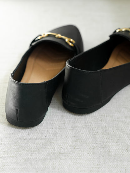 Chic Vegan Leather Slip On Loafers