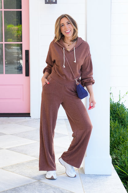 Long Sleeve Cropped Pullover Hoodie