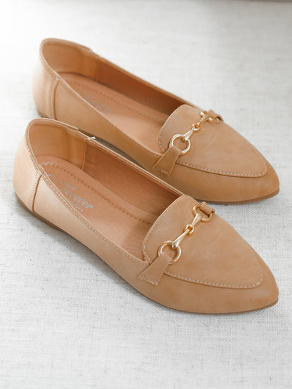 Chic Vegan Leather Slip On Loafers
