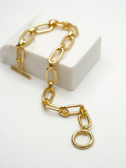 Large Paperclip Toggle Necklace