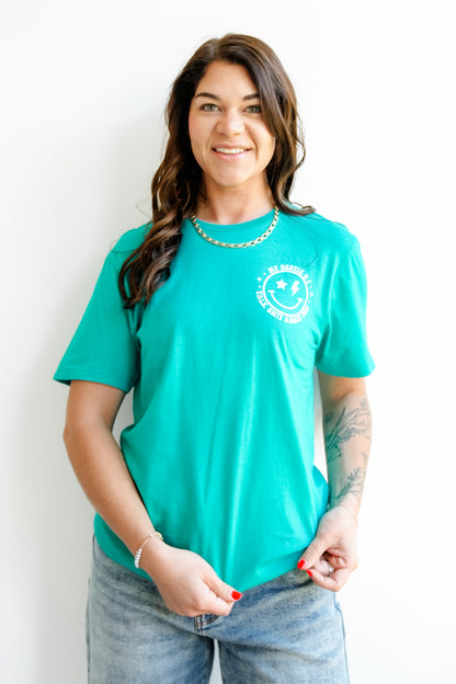 Plus/Reg Short Sleeve "My Bestie & I" Graphic Tee