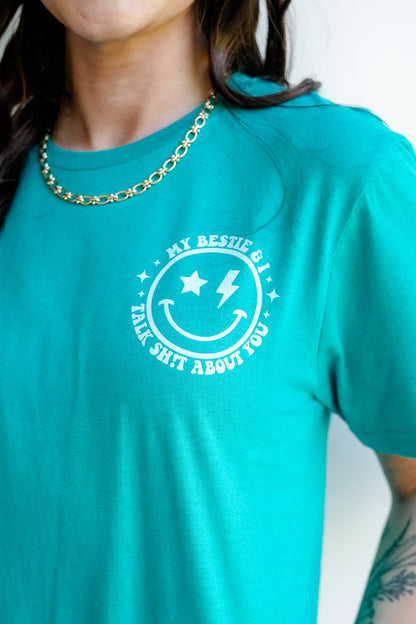 Plus/Reg Short Sleeve "My Bestie & I" Graphic Tee