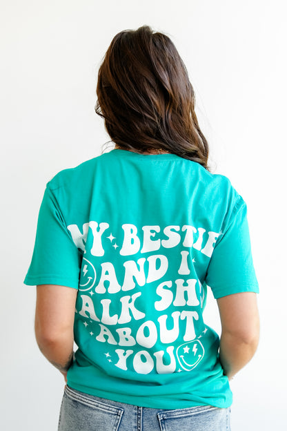 Plus/Reg Short Sleeve "My Bestie & I" Graphic Tee