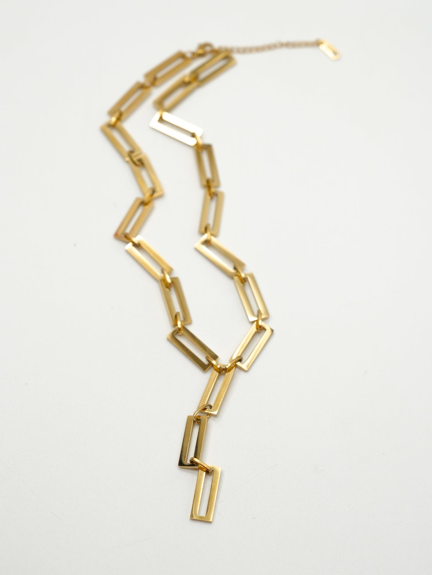 Stainless Steel Lariat Necklace