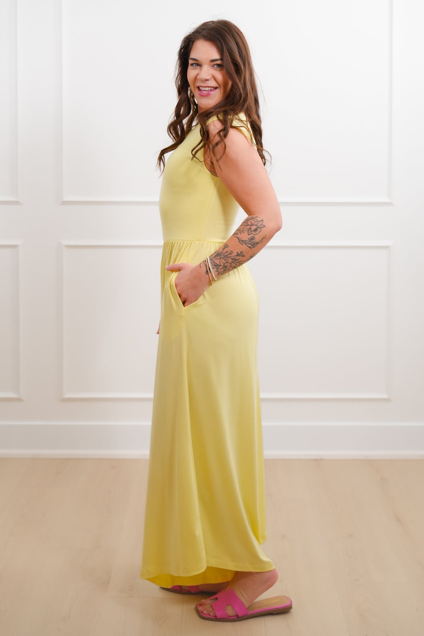 Knit Sleeveless Open Back Wide Leg Jumpsuit