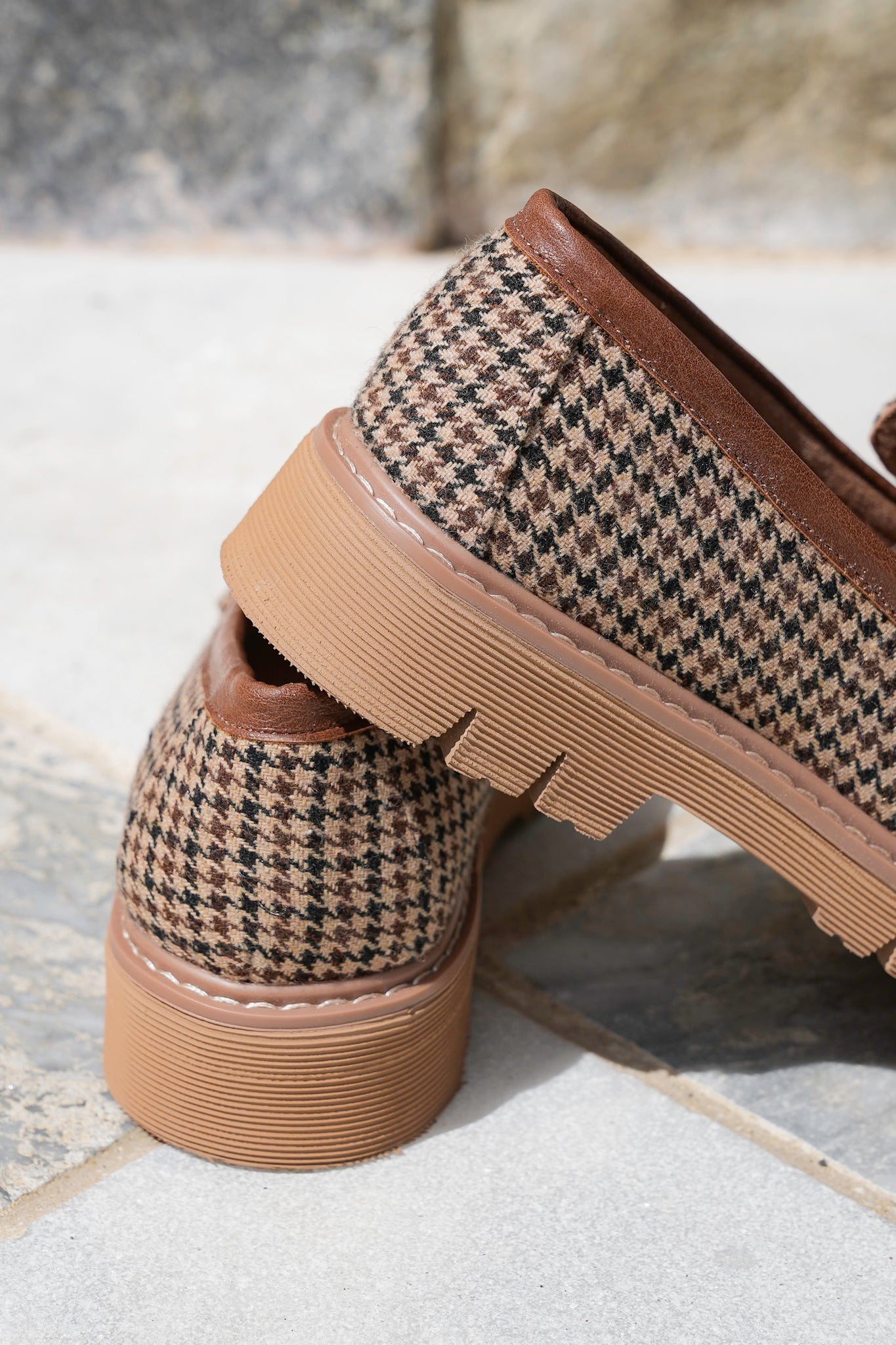 Corky's "Not Literally" Patterned Loafer with Chunky Chain