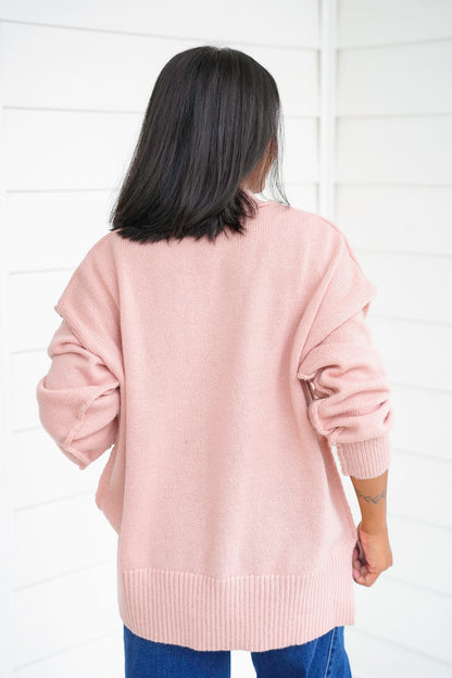 Long Sleeve Pumpkin Sweater with Lace Bows