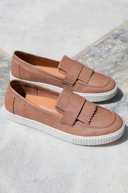 Yellow Box Loafer Sneaker with Fringe Strap Detail