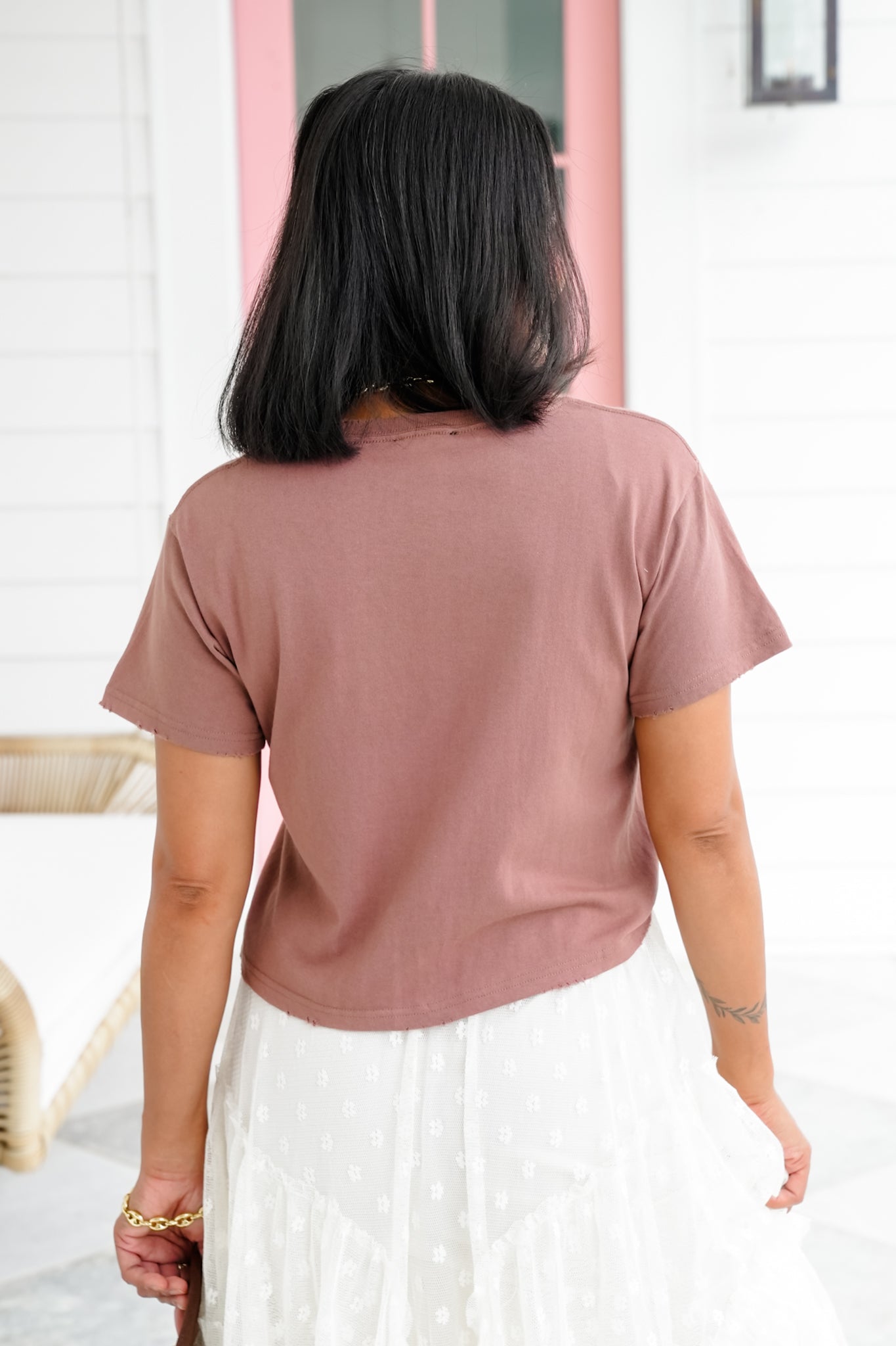 Short Sleeve Western Trio Graphic Crop Tee