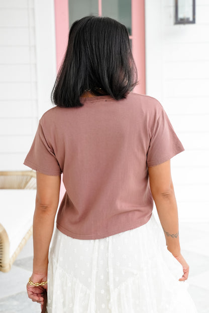Short Sleeve Western Trio Graphic Crop Tee