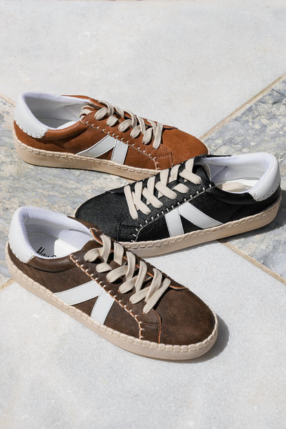 Corky's "Friendzone" Casual Lace Up Sneaker with Side Stripe