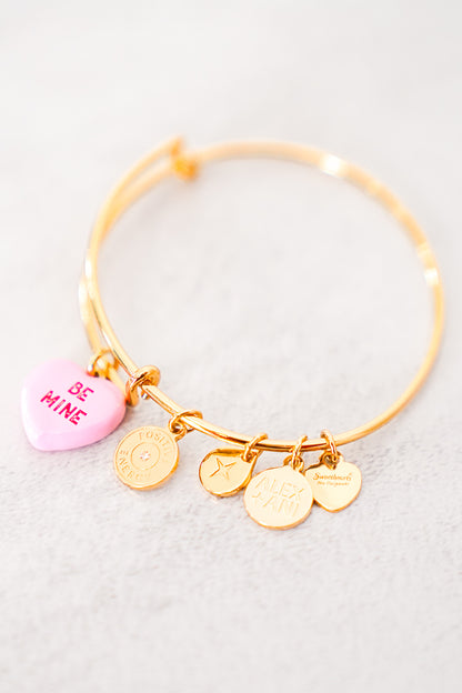 ALEX + ANI Be Mine Charm Bangle
