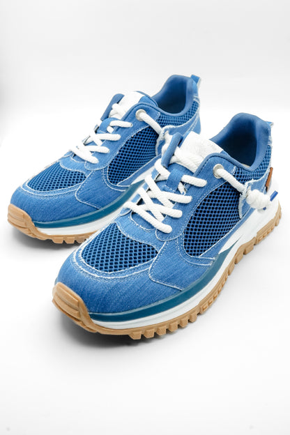 Blowfish Chunky Platform Mesh Panel Lace Up Sneaker