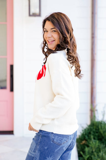 Long Sleeve "Howdy" Pullover Sweater