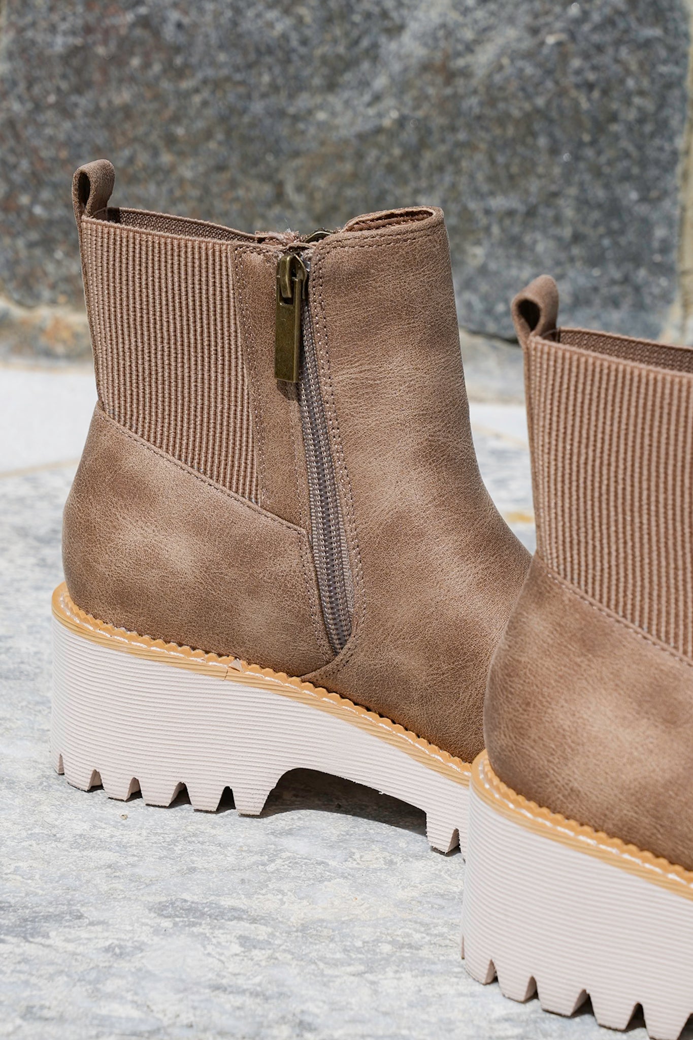 Corky's "Take a Hike" Chunky Ankle Boots with Side Zipper