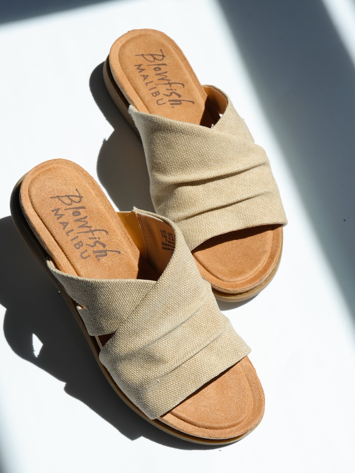 Blowfish Woven Fabric Wide Strap Slide