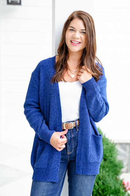 Door Buster! Zenana Melange Open Front Sweater Cardigan
