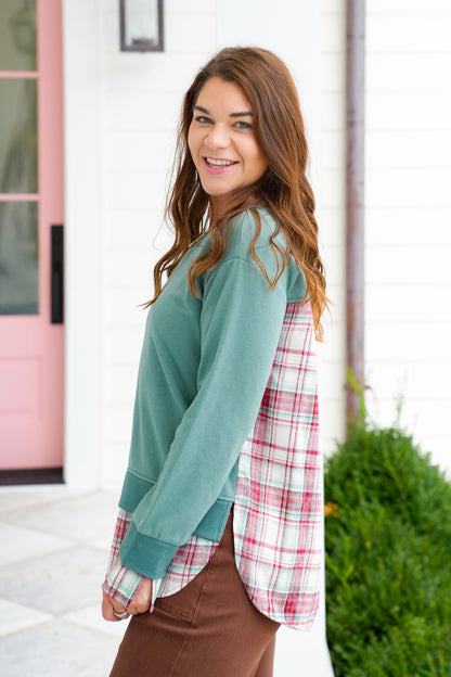 Long Sleeve Pullover Layered Top
