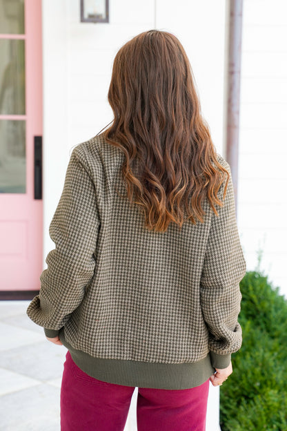 Tweed Long Sleeve Button Down Cardigan
