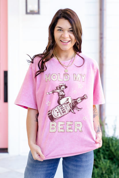 Short Sleeve "Hold My Beer" Graphic Tee