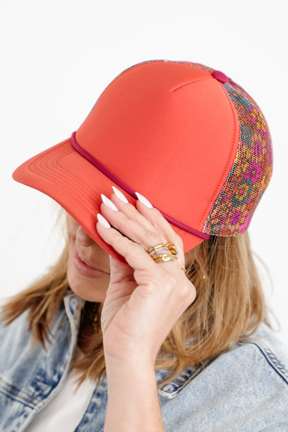 Floral Mesh Back Cap