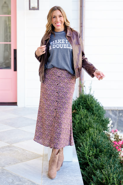 Short Sleeve "Make It A Double" Graphic Tee