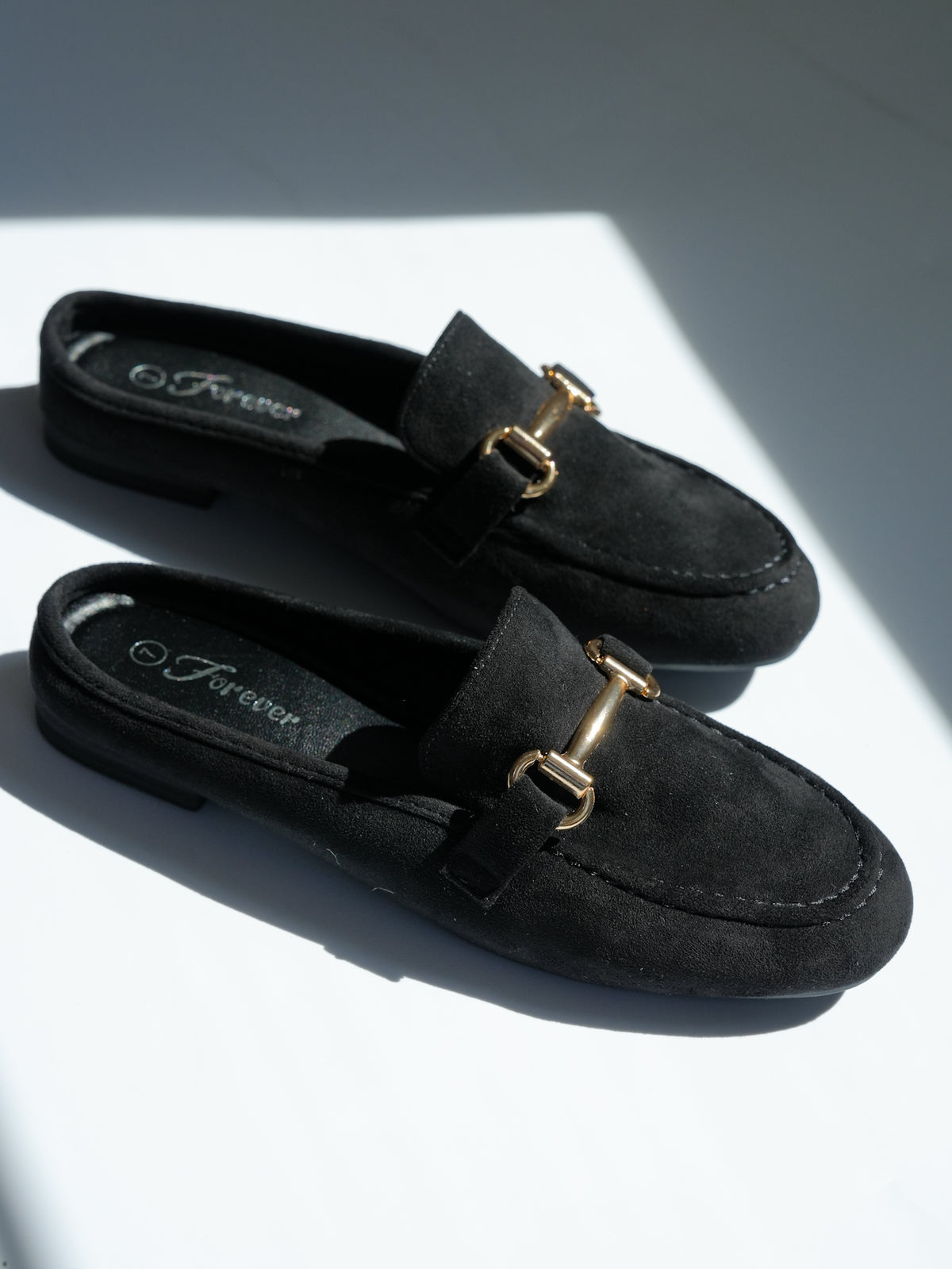 Vegan Suede Slip On Closed Toe Mule - Freckled Poppy