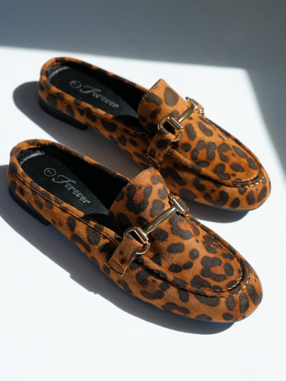 Vegan Suede Slip On Closed Toe Mule - Freckled Poppy