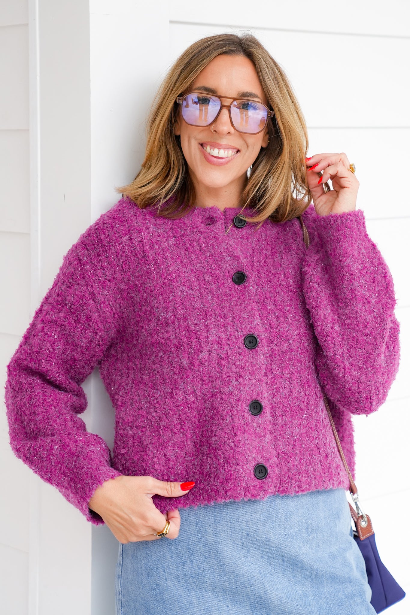 Door Buster! Zenana 5 Button Wool Cardigan Sweater