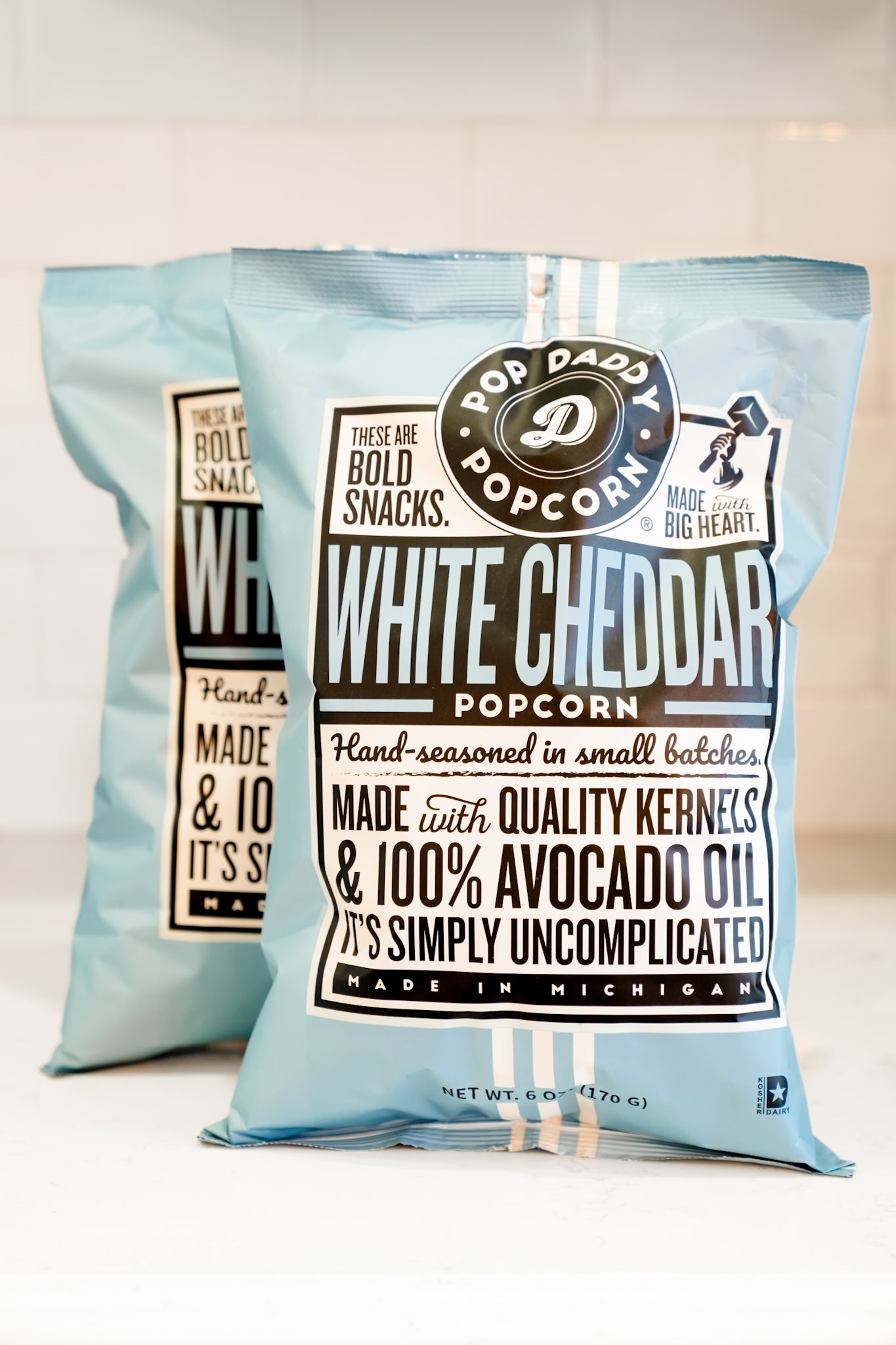 Pop Daddy – Real White Cheddar Flavored Popcorn 6.0oz *Final Sale*