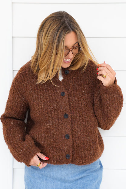 Door Buster! Zenana 5 Button Wool Cardigan Sweater