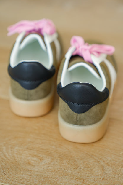 MIA Low Top Vegan Suede 'V' Design Sneaker
