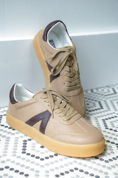 MIA Low Top Vegan Suede 'V' Design Sneaker