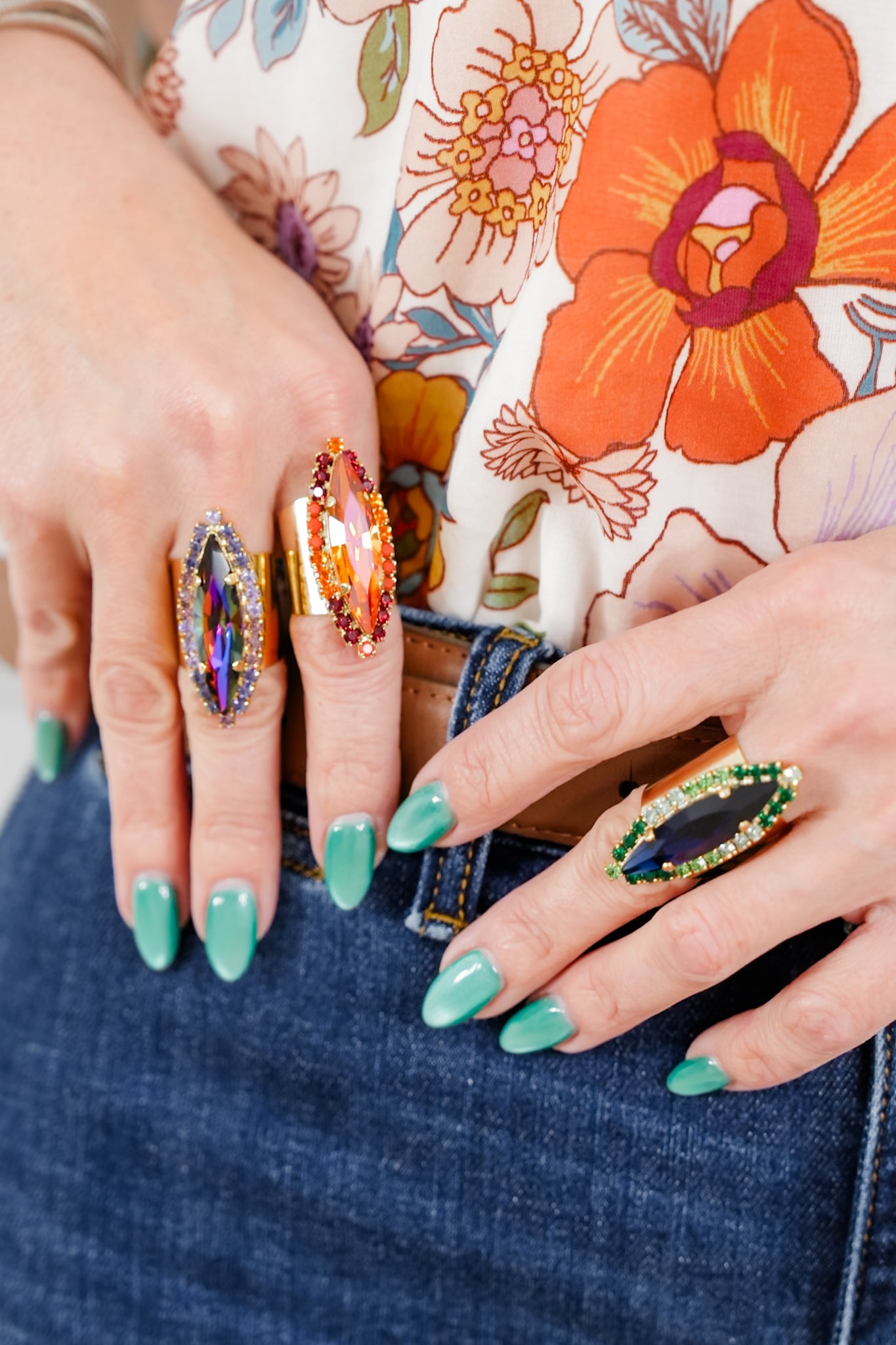 TOVA Alyssa Crystal Paved Ring