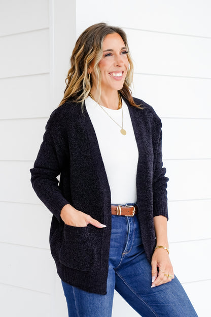 Door Buster! Zenana Melange Open Front Sweater Cardigan