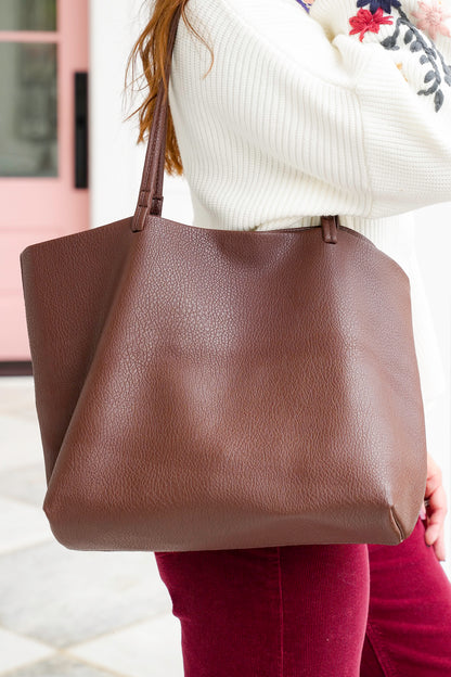 Alma Vegan Leather Tote Bag