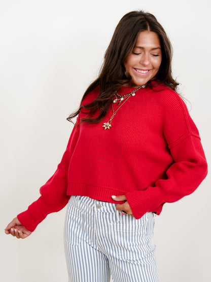 Restock! Ribbed Long Sleeve Round Neck Pullover Sweater