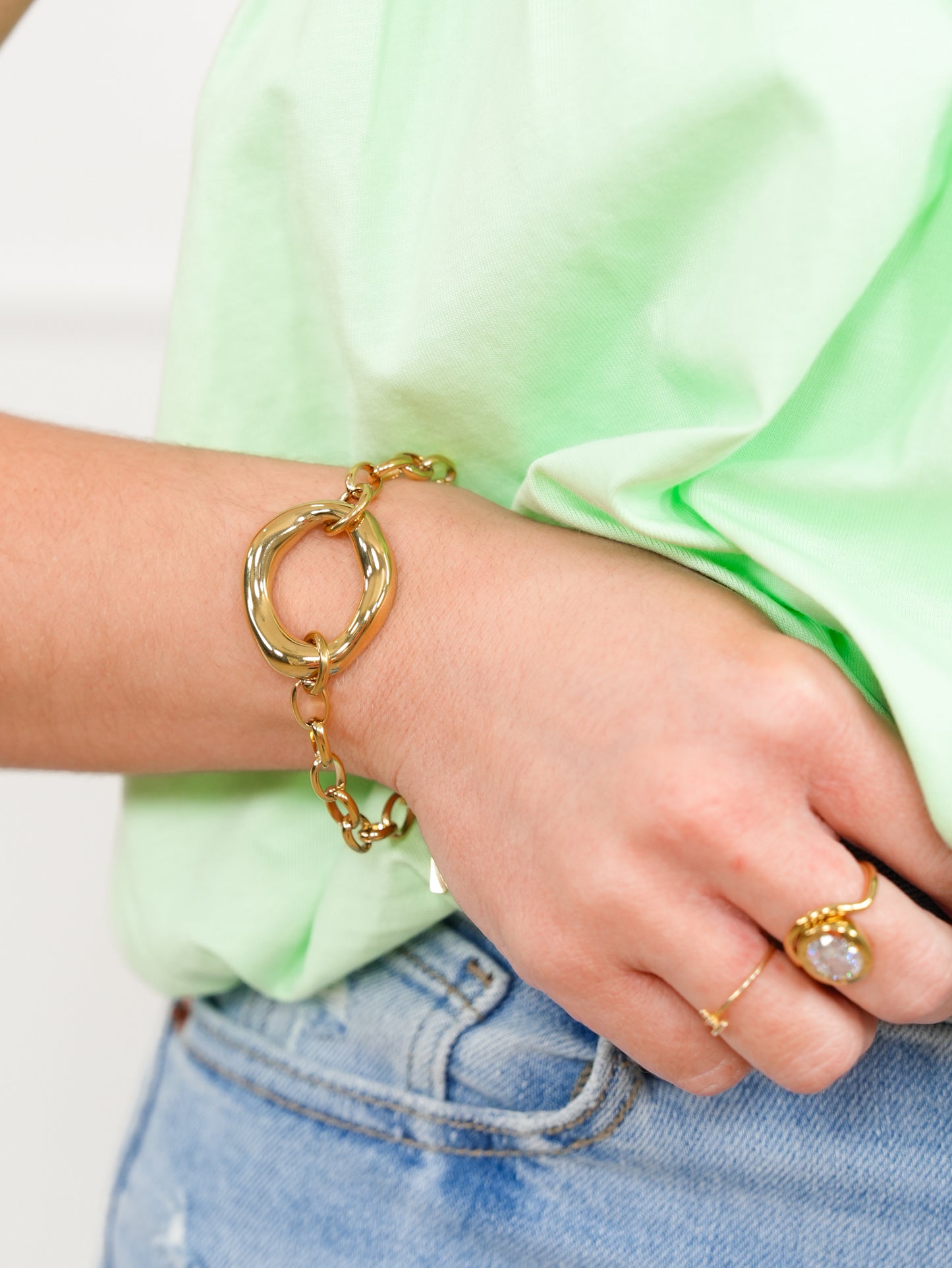 Gold Link Bracelet