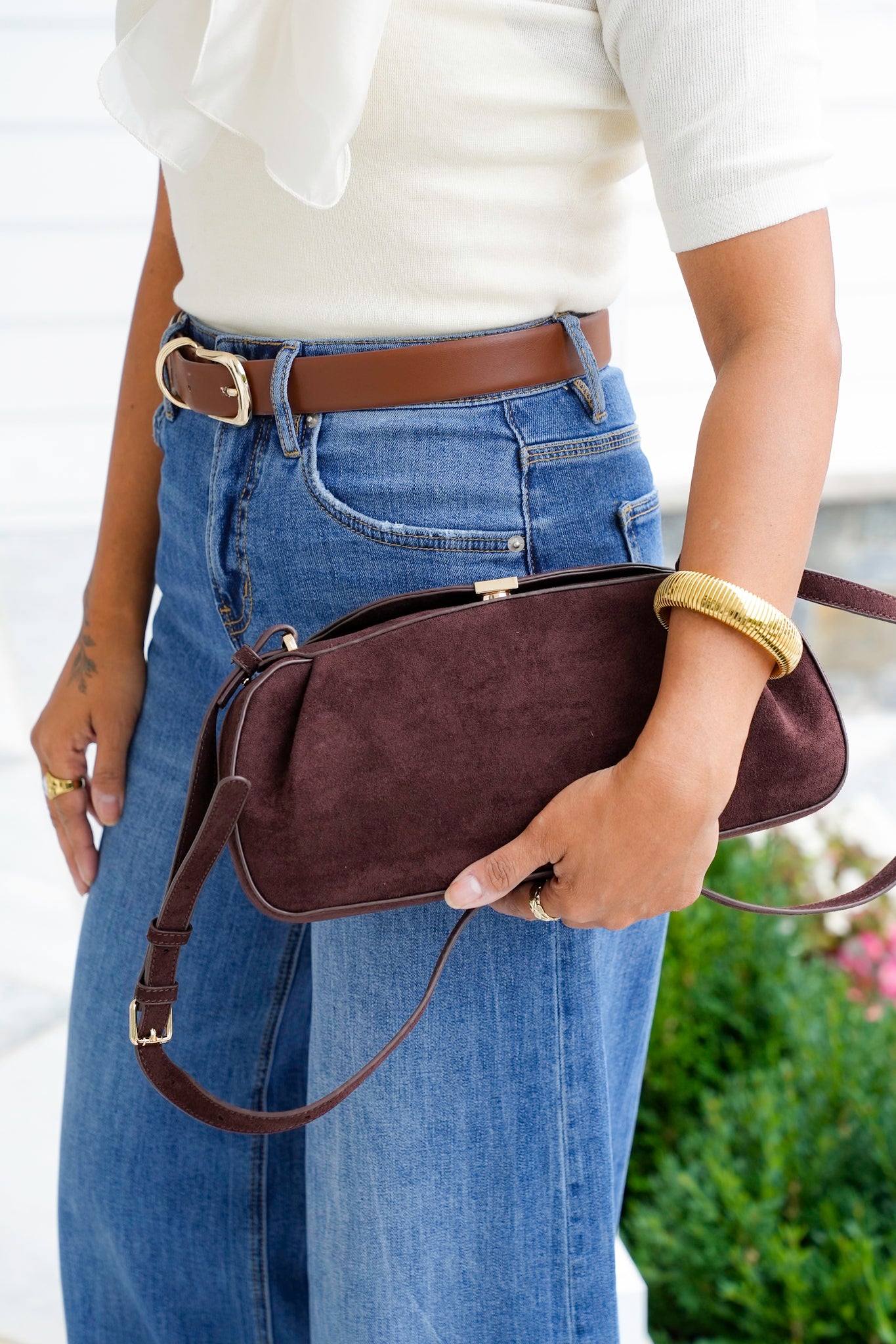 Lizzie Vegan Leather Crossbody Bag