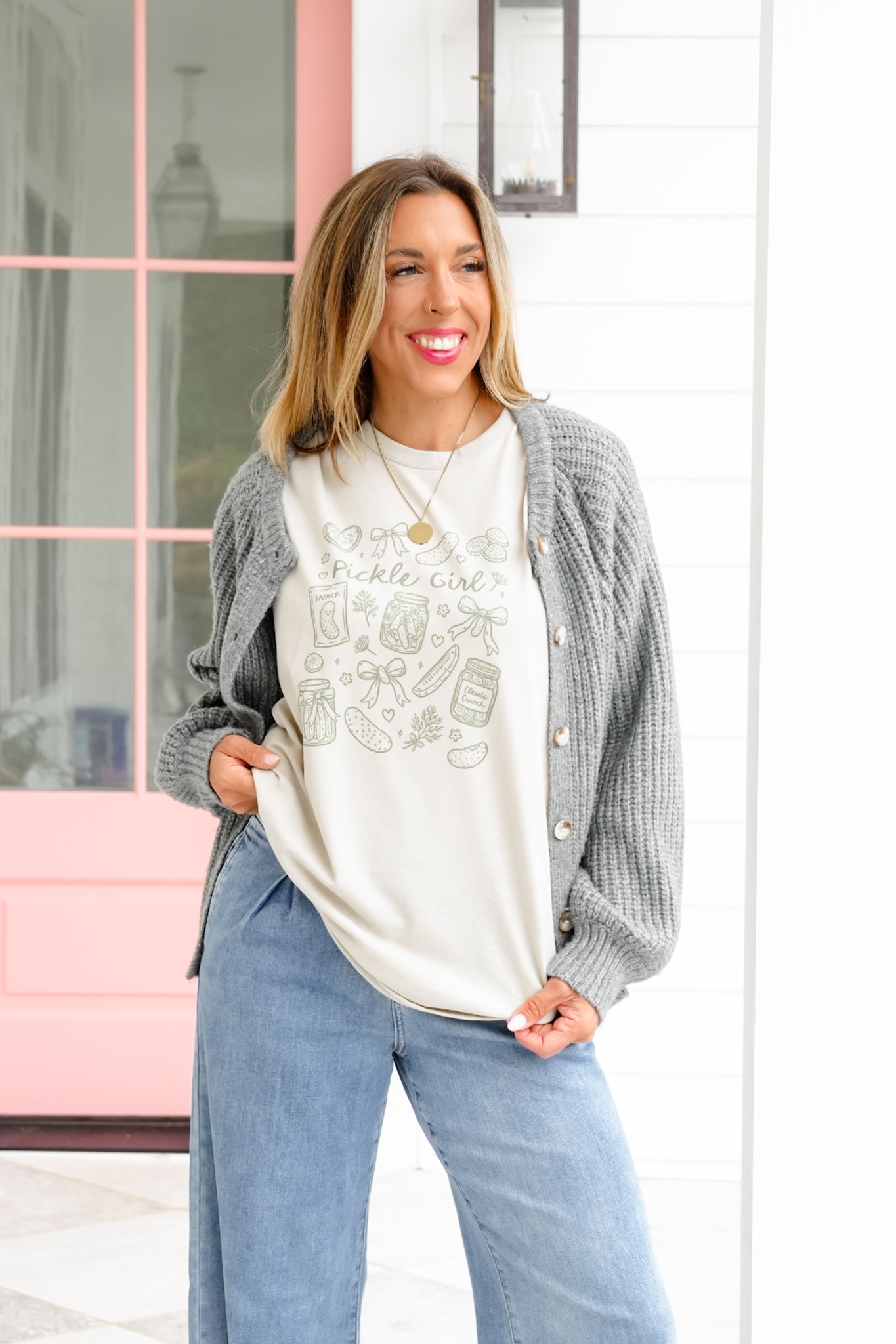 Plus/Reg Short Sleeve "Pickle Girl" Graphic Tee