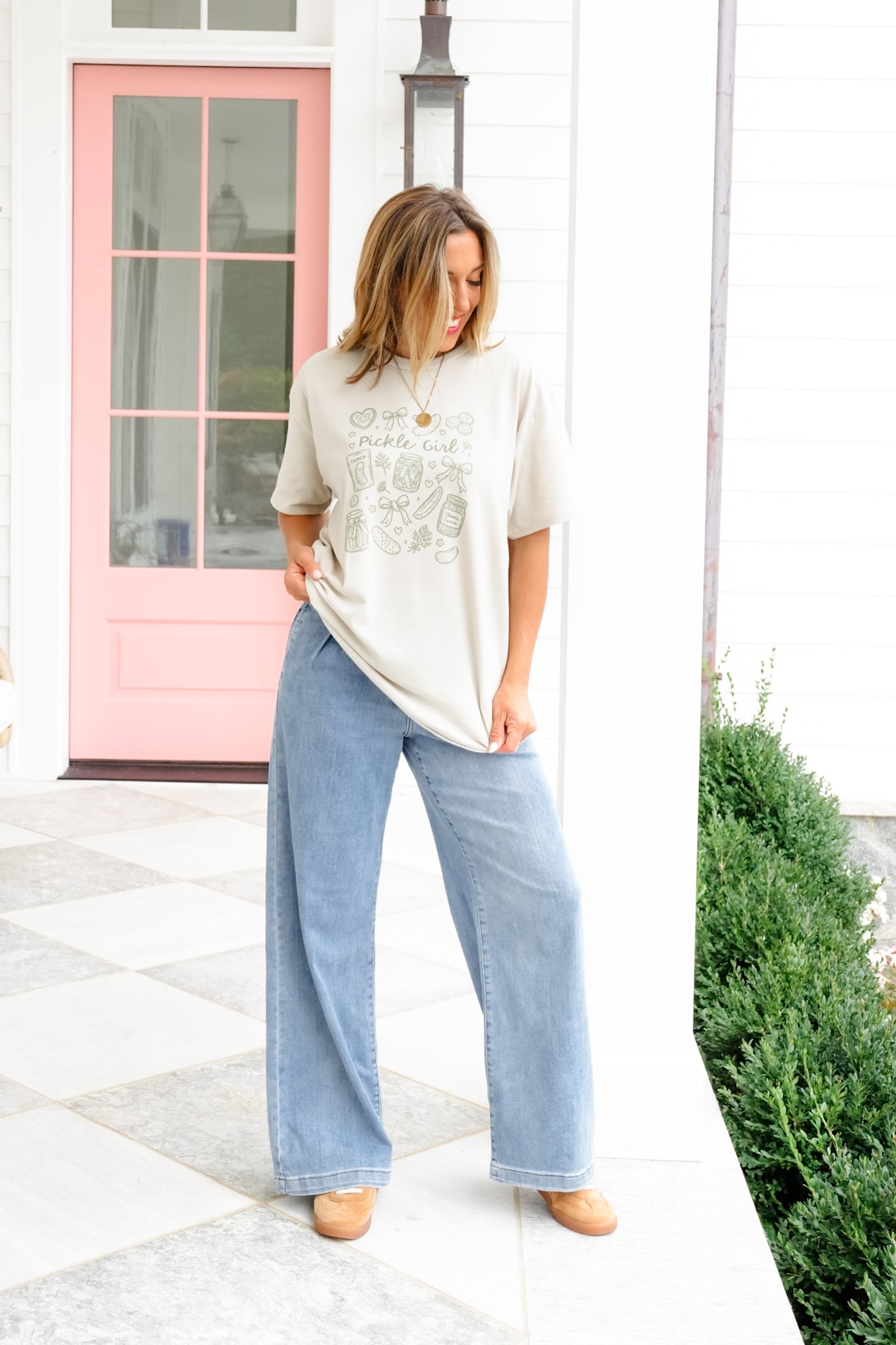 Plus/Reg Short Sleeve "Pickle Girl" Graphic Tee