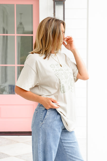 Plus/Reg Short Sleeve "Pickle Girl" Graphic Tee