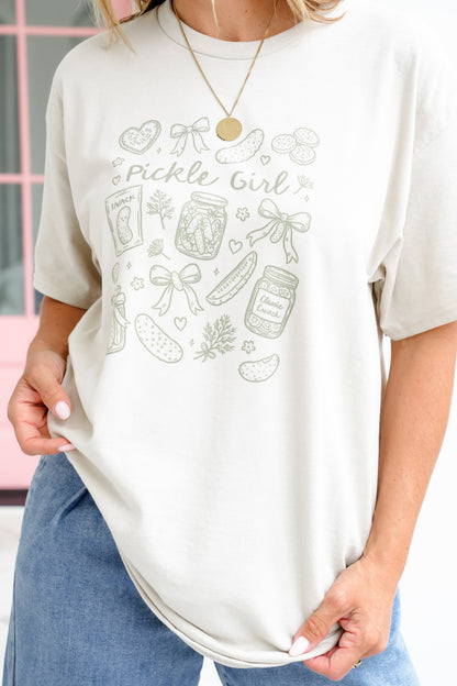 Plus/Reg Short Sleeve "Pickle Girl" Graphic Tee