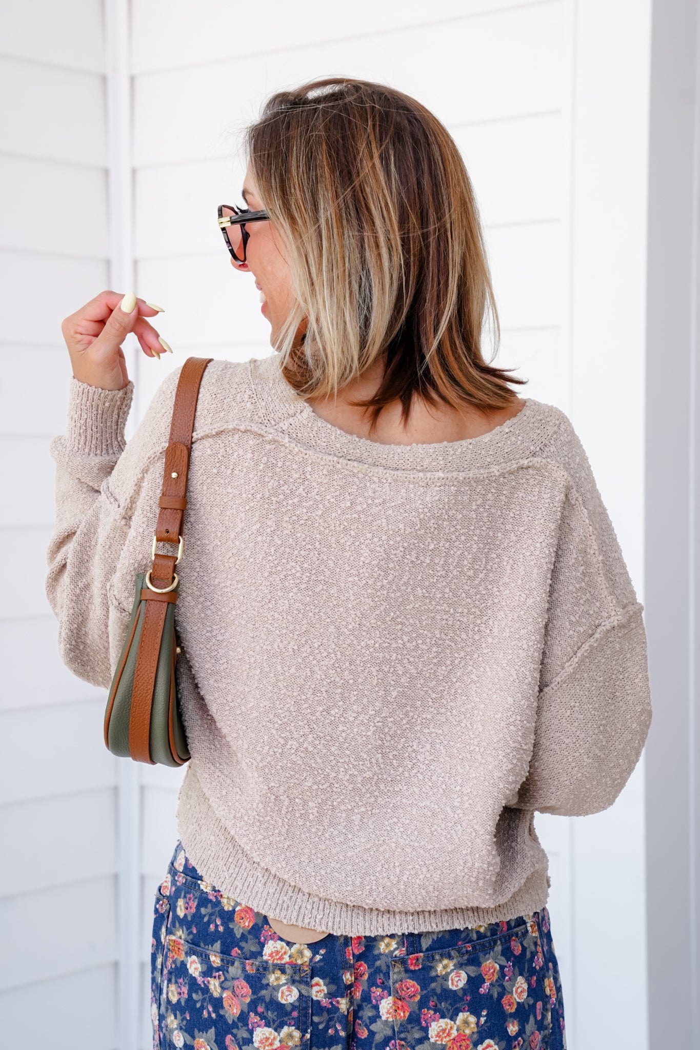 Plus/Reg Popcorn Long Sleeve Button Down Cardigan