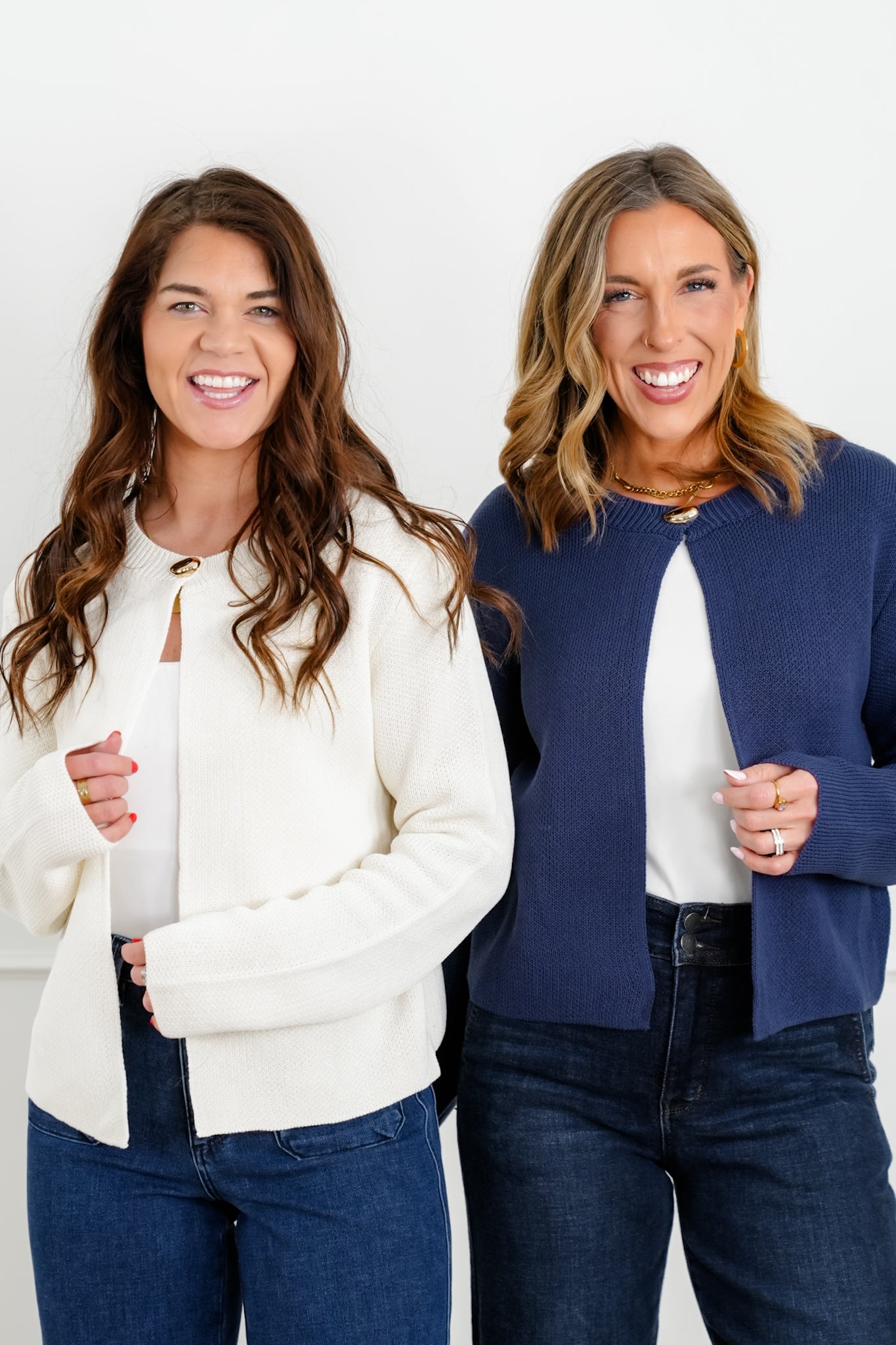 Long Sleeve Single Button Cardigan Sweater