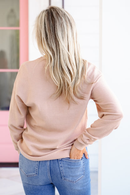 Long Sleeve "Howdy" Pullover Sweater