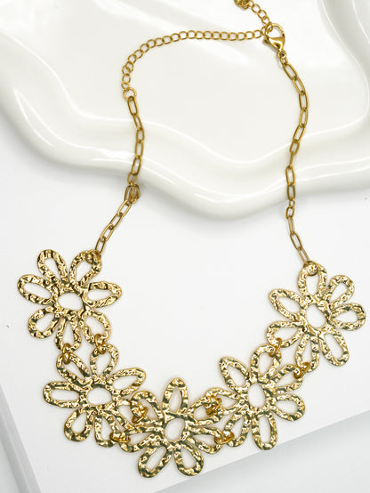 Gold Flower Necklace