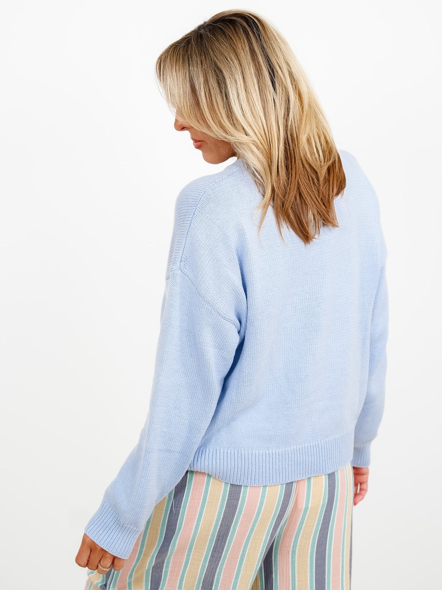 Long Sleeve Sardine Trio Pullover Sweater