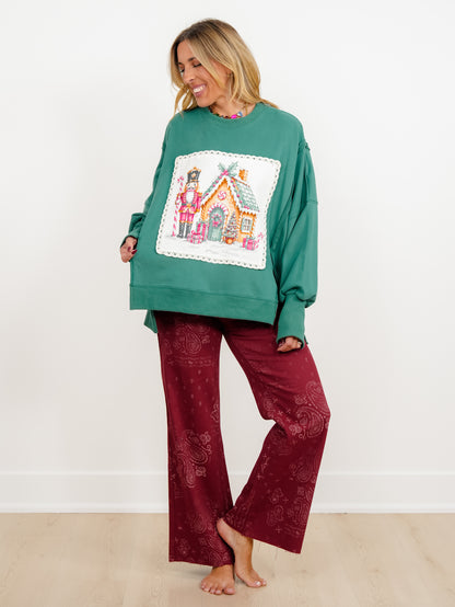 Long Sleeve Nutcracker Pullover Sweatshirt